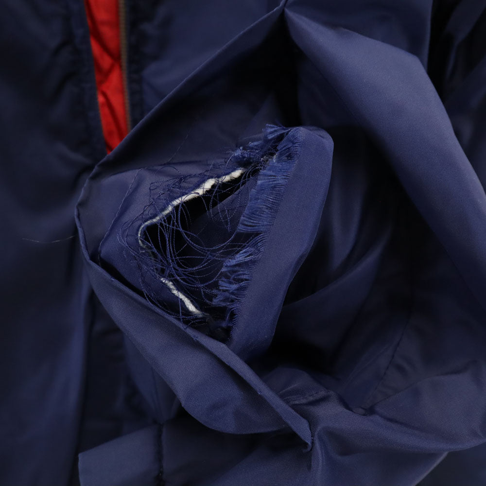 WINDWARD 70s 80s ヴィンテージ 長袖 ジップジャケット ネイビー系 裏キルティング メンズ