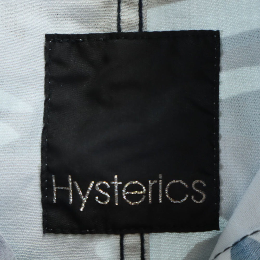 ヒステリック 日本製 カモフラ柄 ミリタリージャケット FREE ブルーグレー HYSTERIC 迷彩 レディース