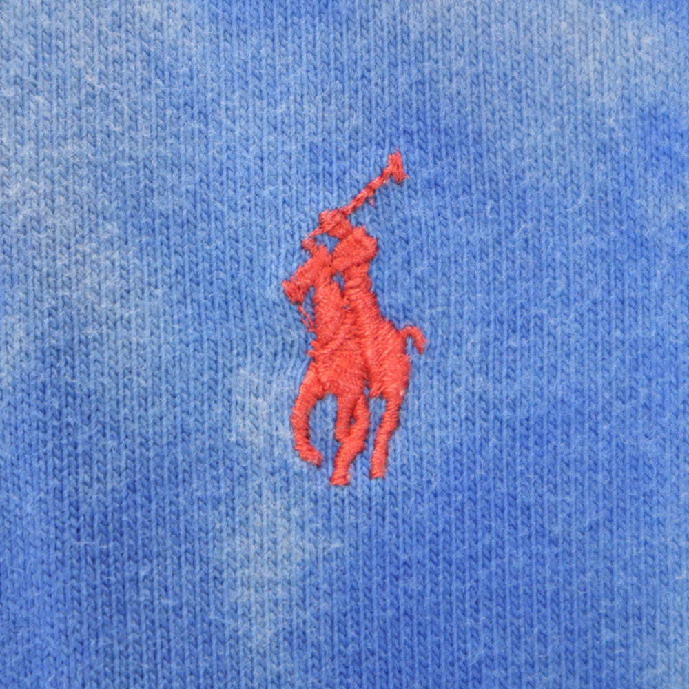 ポロバイラルフローレン タイダイ 長袖 ポロシャツ XL ブルー系 Polo by Ralph Lauren メンズ