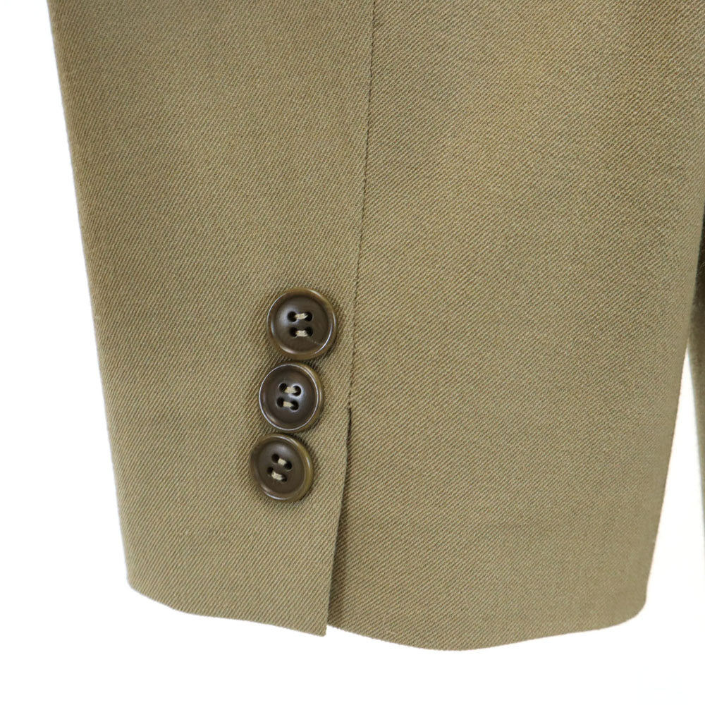 CK CALVIN KLEIN シーケーカルバンクライン イタリア製 スカートスーツ 上下 セットアップ 48/46 カーキ レディース