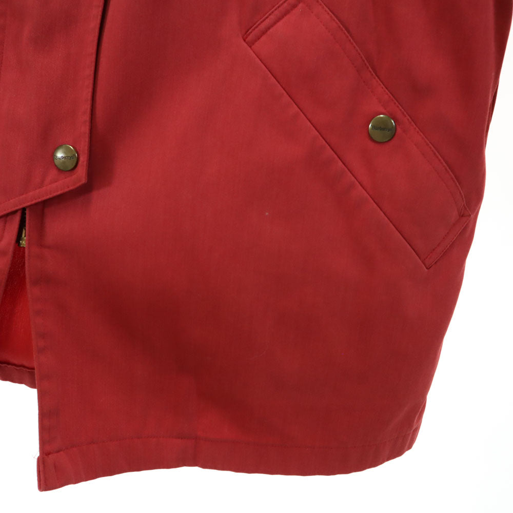 Burberrys バーバリーズ 90s オールド 長袖 ジャケット 13 レッド系 肩パット レディース