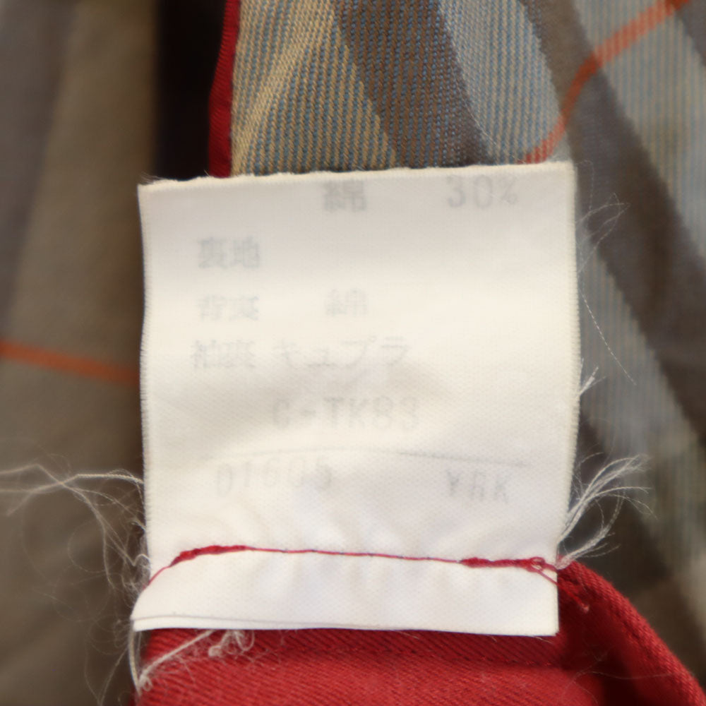 Burberrys バーバリーズ 90s オールド 長袖 ジャケット 13 レッド系 肩パット レディース