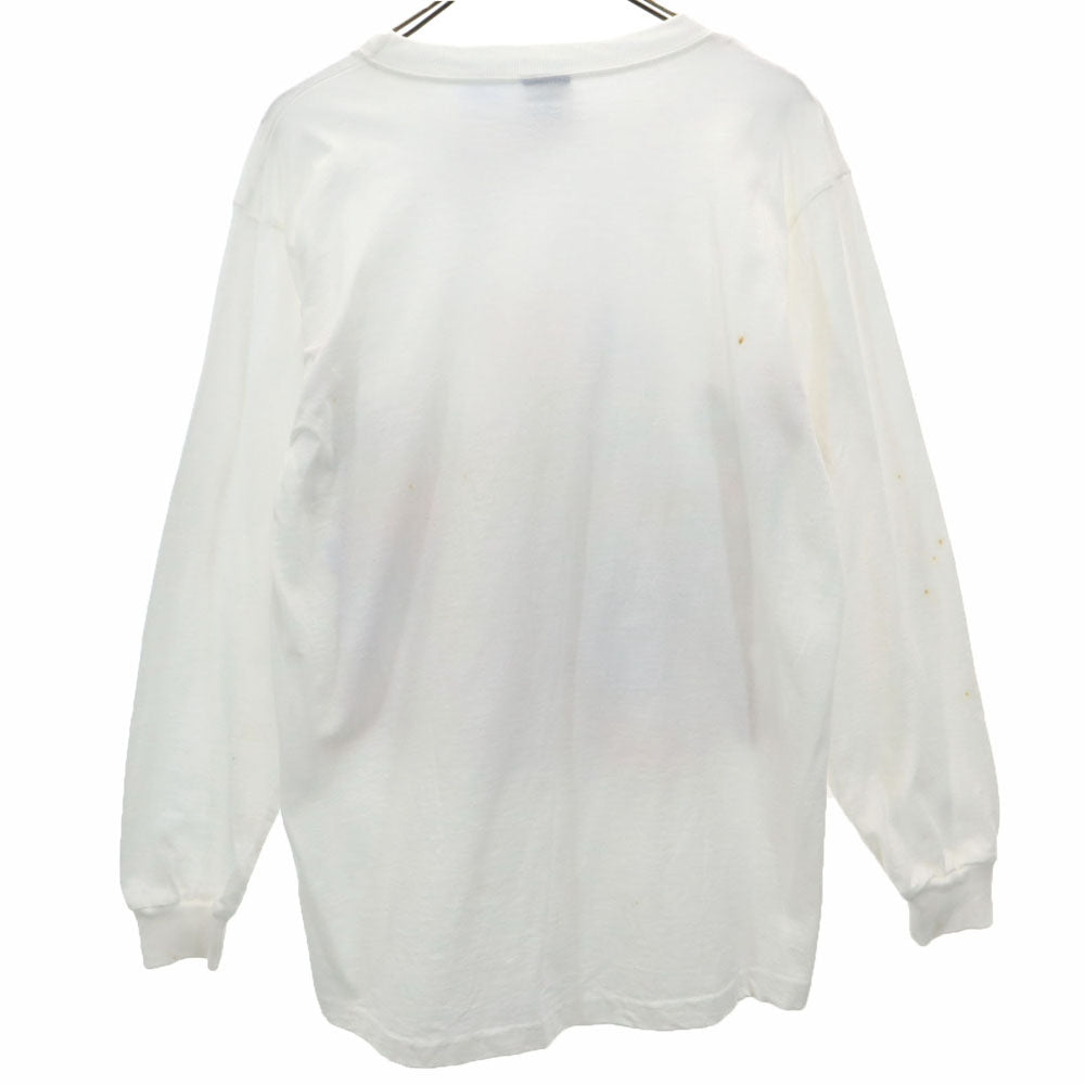 SHERRY’S シェリーズ 90s 未使用 ルーニーテューンズ USA製 ワーナーブラザーズ デッドストック プリント 長袖 Tシャツ L ホワイト系 ロンT タグ付き メンズ