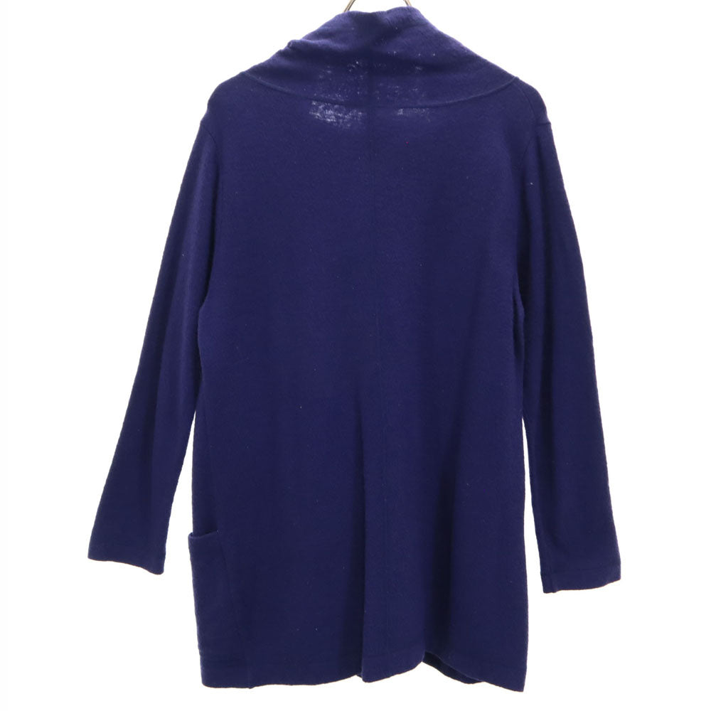 ケイハヤマプリュス 日本製 ウール 長袖 カーディガン F パープル レディース