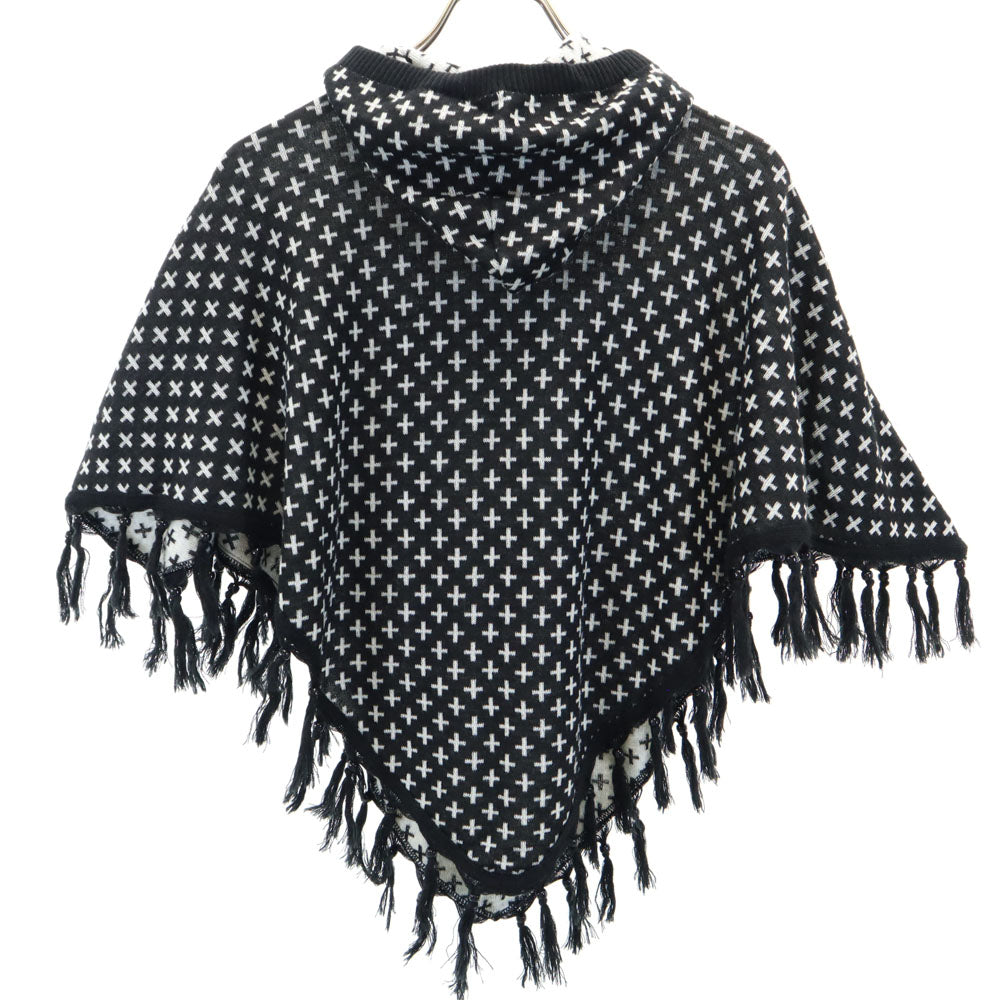 ネイバーフッド 日本製 ウールブレンド 長袖 ニット ポンチョ WS ブラック系 NEIGHBORHOOD レディース