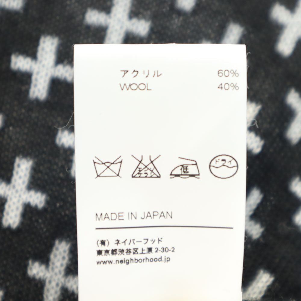 ネイバーフッド 日本製 ウールブレンド 長袖 ニット ポンチョ WS ブラック系 NEIGHBORHOOD レディース