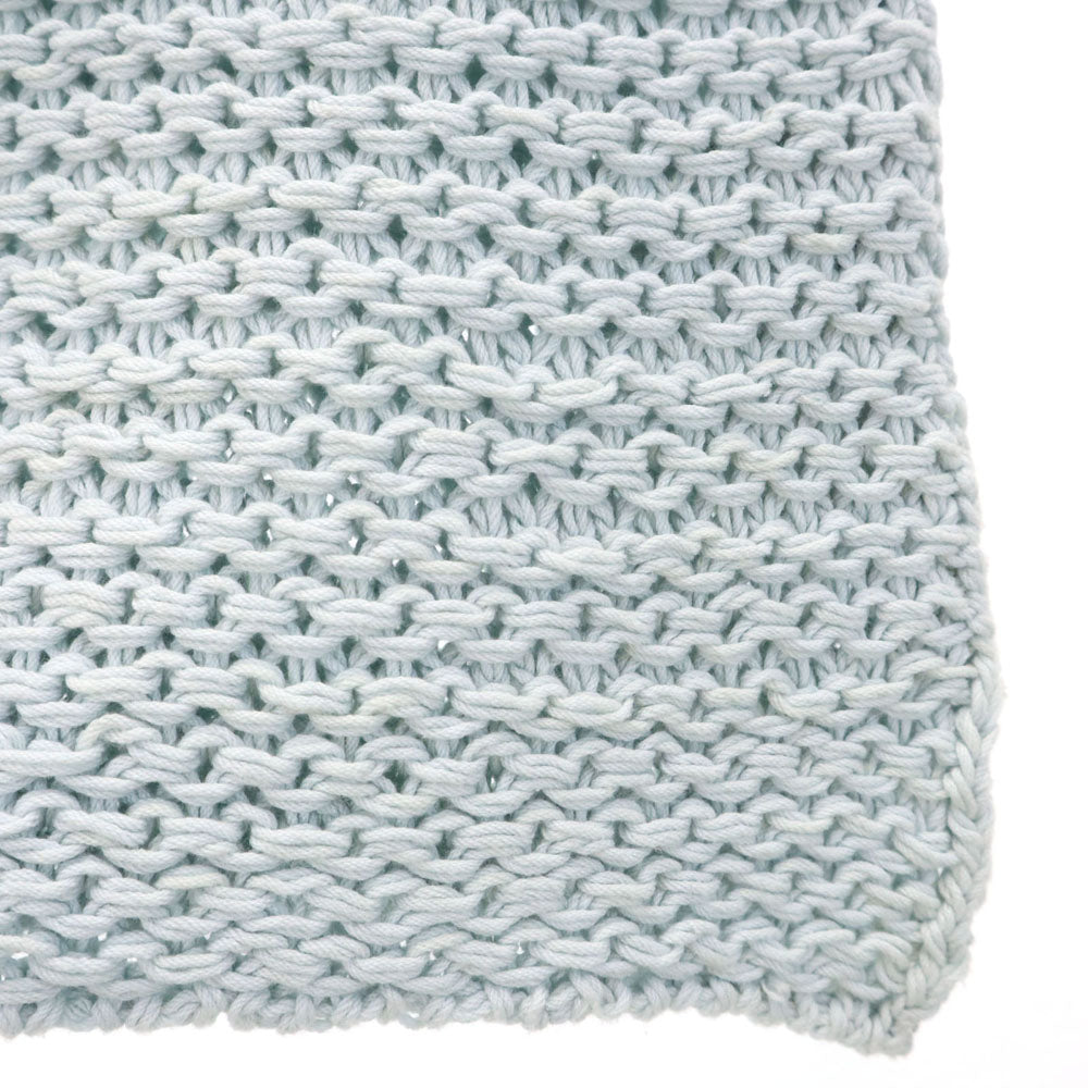 シーケーカルバンクライン 半袖 ローゲージ ニット M ライトブルー CK CALVIN KLEIN フレンチスリーブ レディース