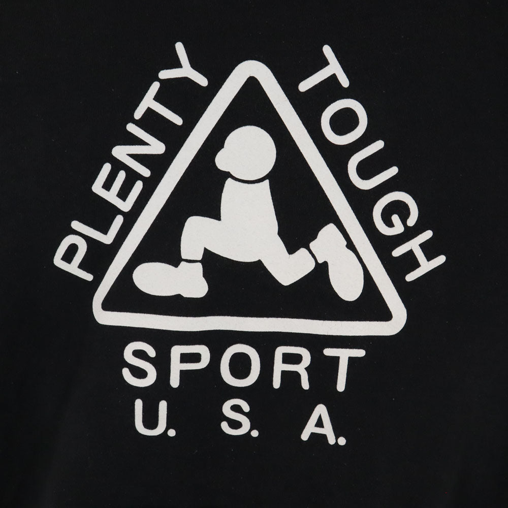 PLENTY TOUGH SPORT プレンティタフスポーツ 90s USA製 オールド 長袖 パーカー S ブラック系 メンズ