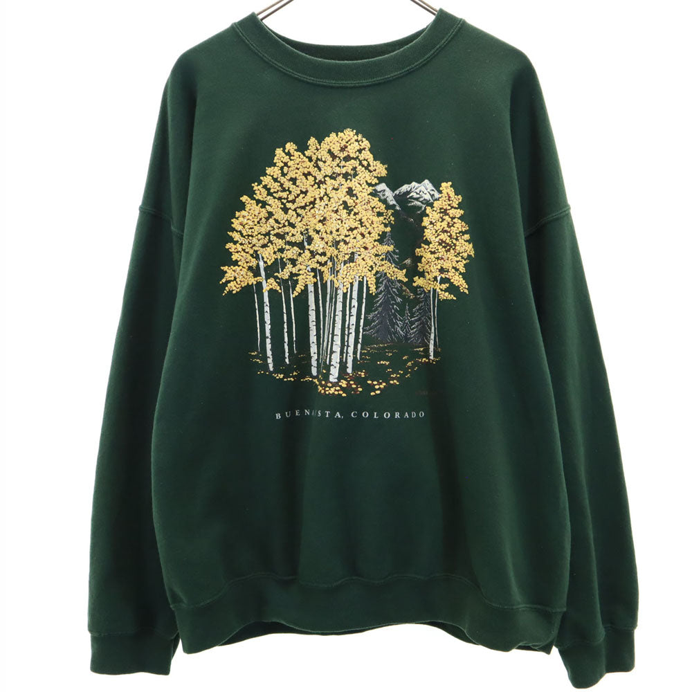 ギルダン 長袖 トレーナー XL グリーン系 GILDAN スウェット メンズ