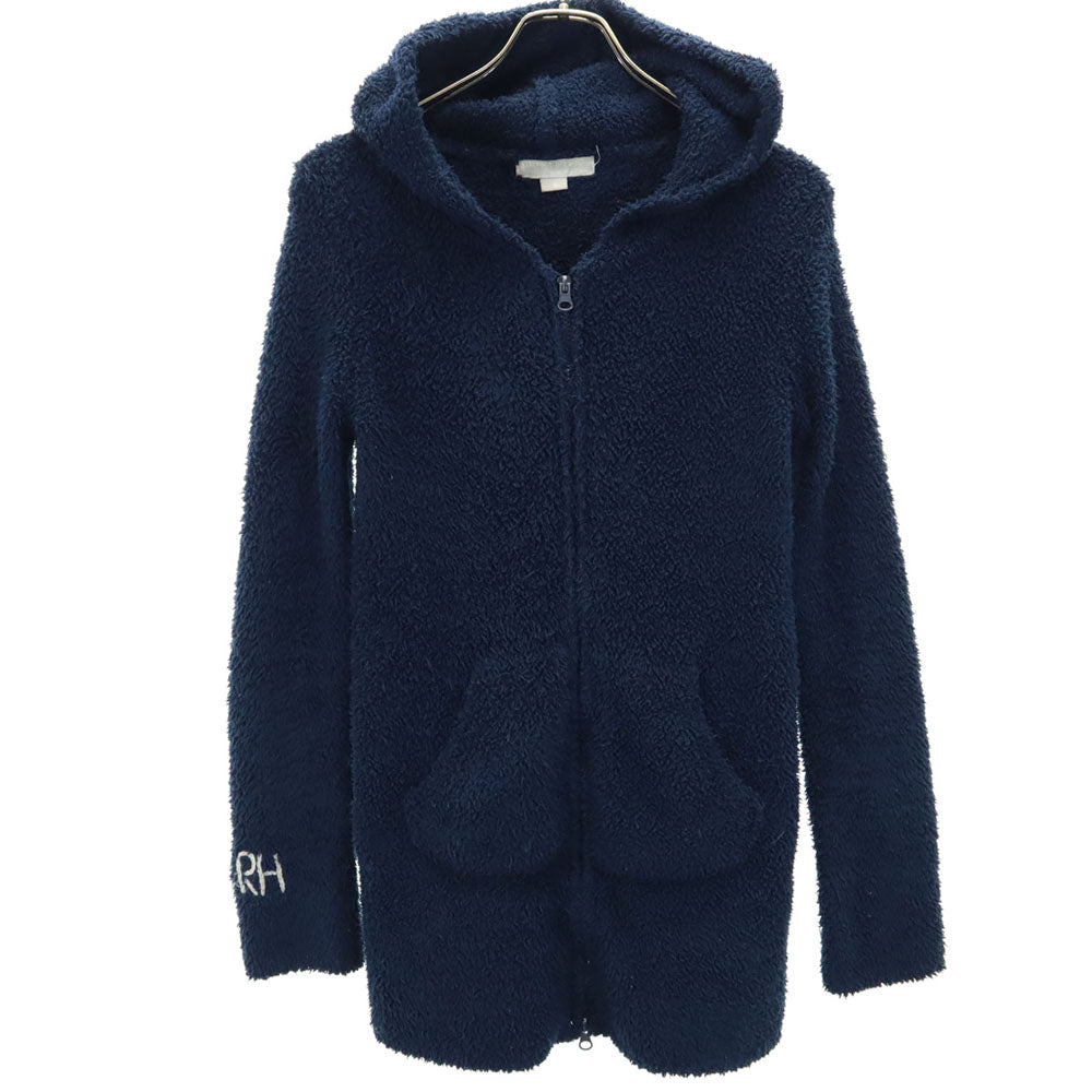 BAREFOOT DREAMS ベアフットドリームズ 長袖 マイクロファイバー ジップパーカー S ネイビー for Ron Herman ルームウェア メンズ