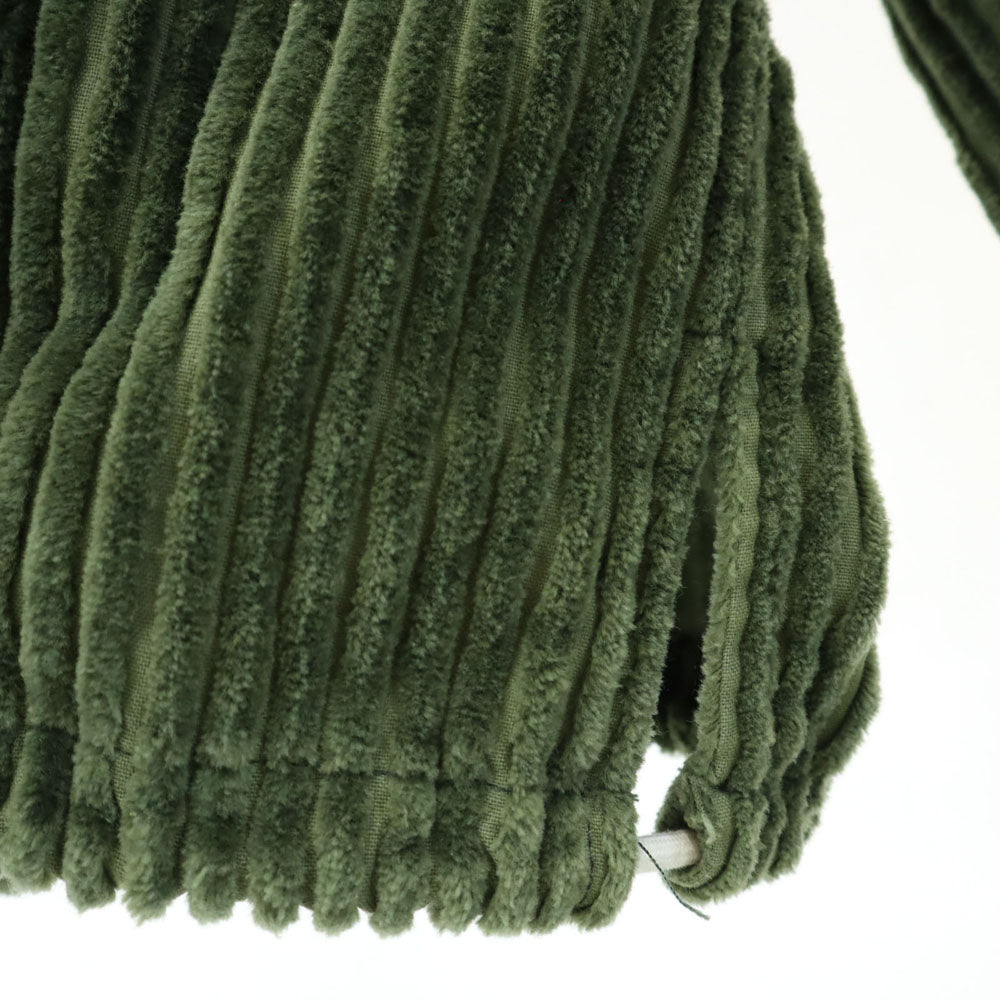 スンネイ イタリア製 長袖 太畝コーデュロイ パーカー M グリーン系 プルオーバー レディース