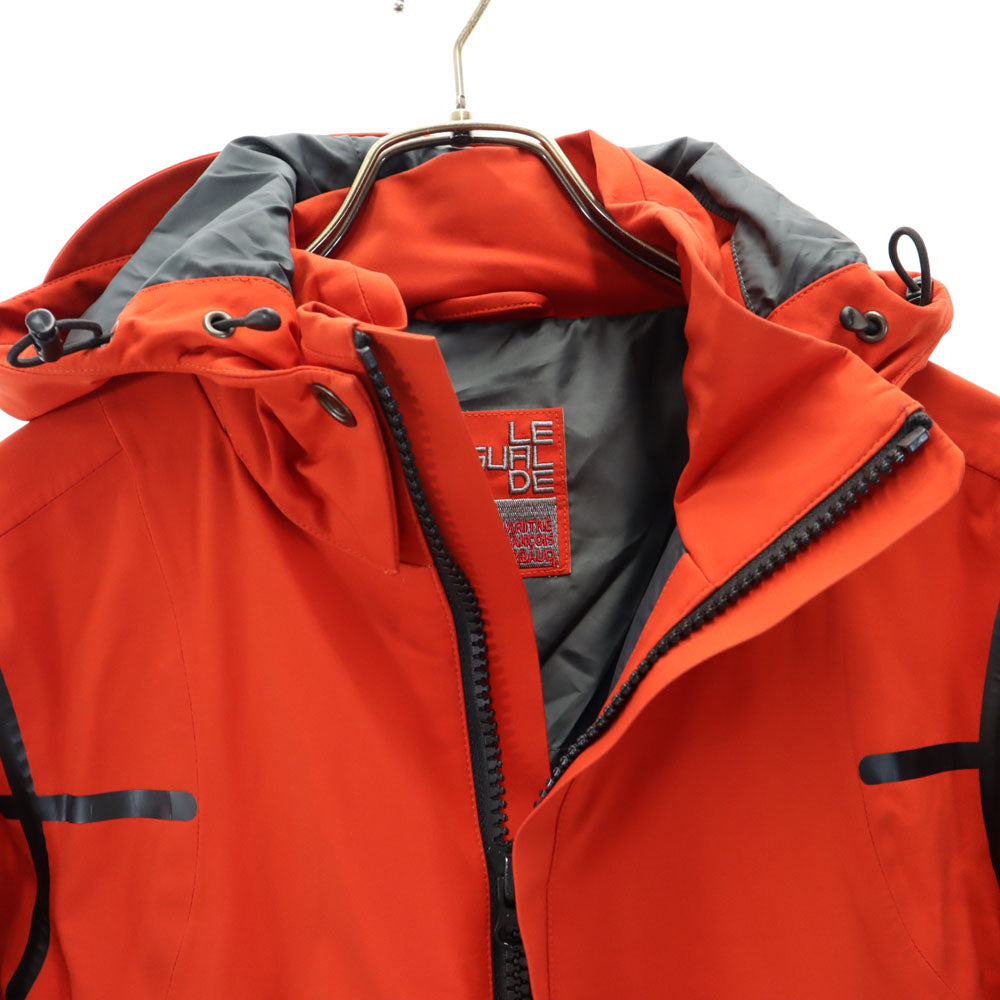 マリテフランソワジルボー ナイロンジャケット M オレンジ系 MARITHE + FRANCOIS GIRBAUD パーカー ラクーンファー付き メンズ