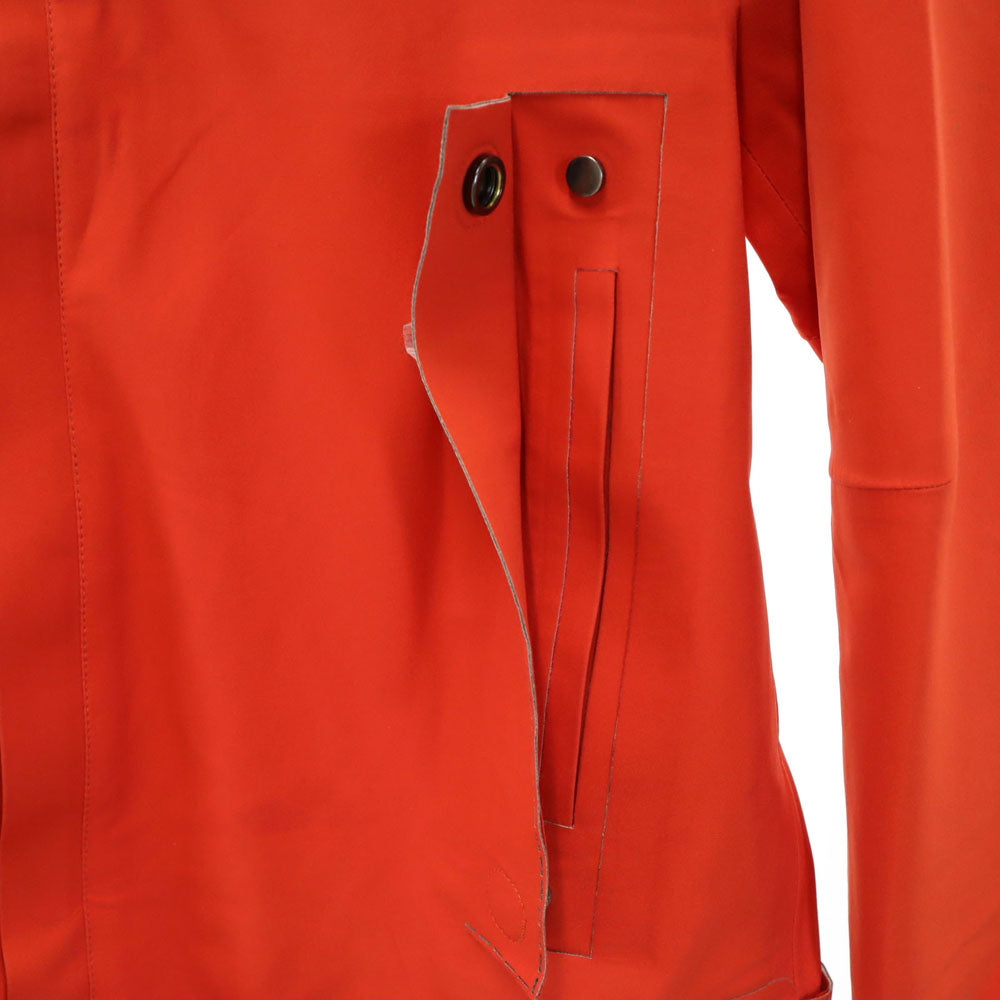 マリテフランソワジルボー ナイロンジャケット M オレンジ系 MARITHE + FRANCOIS GIRBAUD パーカー ラクーンファー付き メンズ