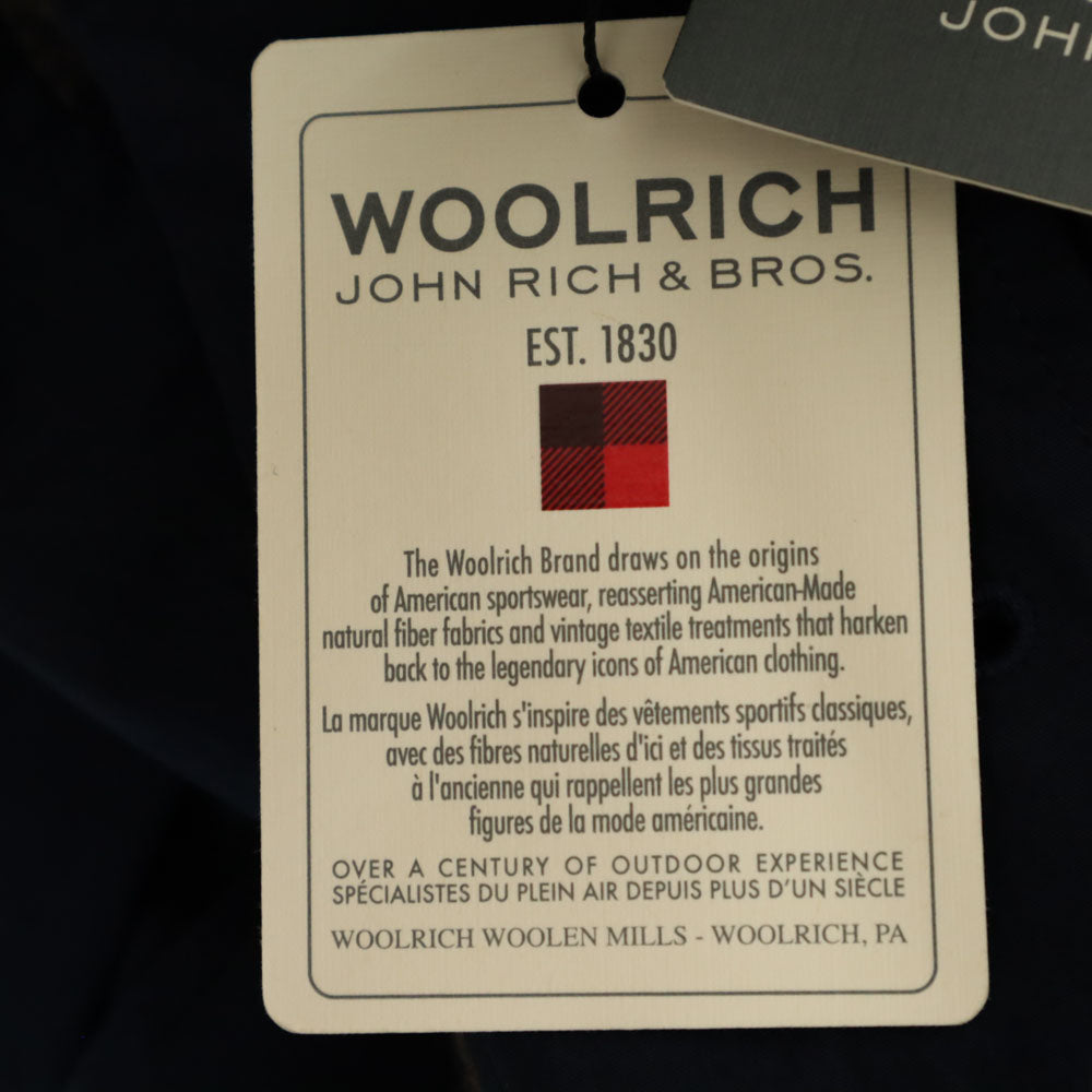 未使用 WOOLRICH ウールリッチ フィールドジャケット S ネイビー パーカー メンズ