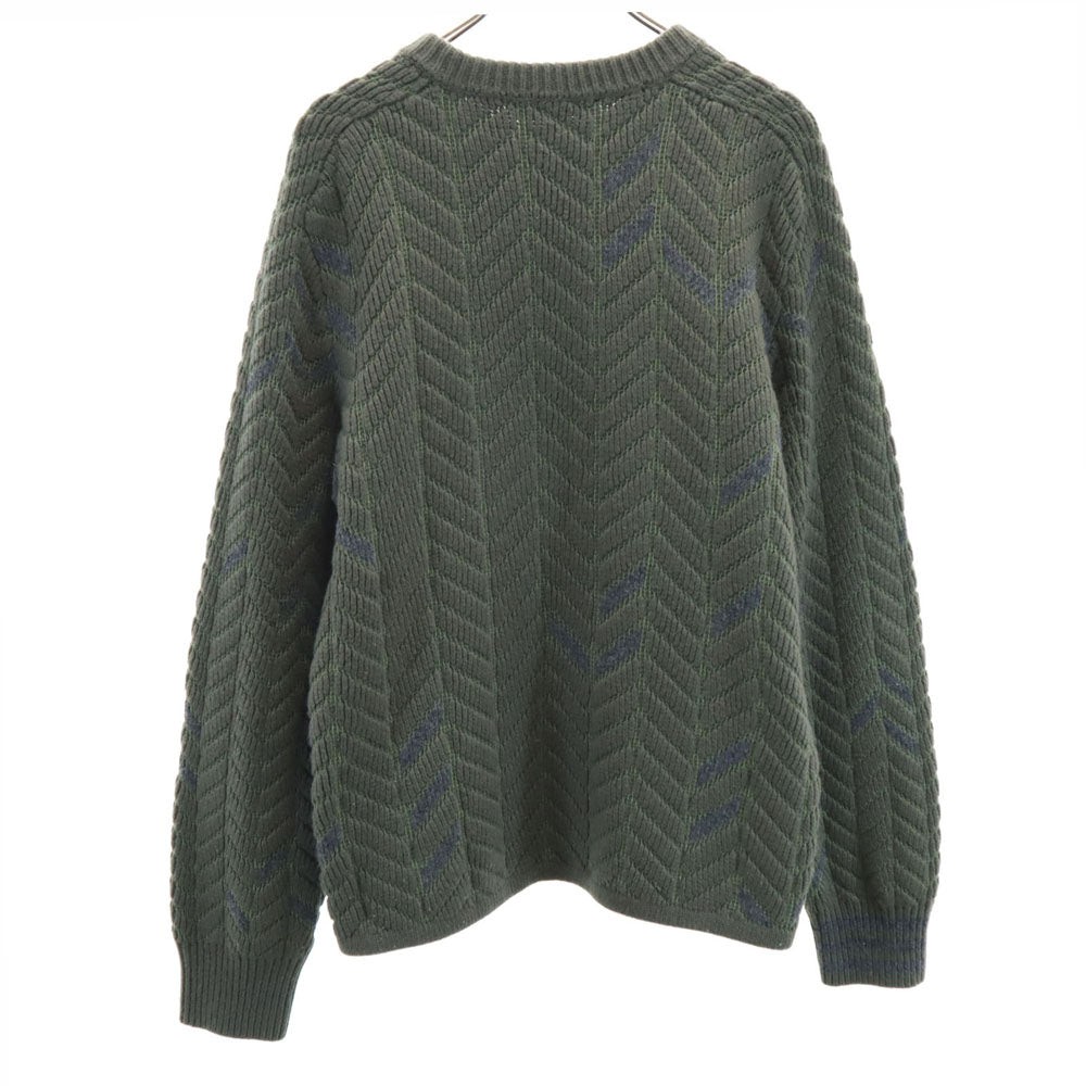 ワイスリー ベルギー製 ウールブレンド 長袖 セーター M カーキ Y-3 Yohji Yamamoto ヨウジヤマモト ニット メンズ