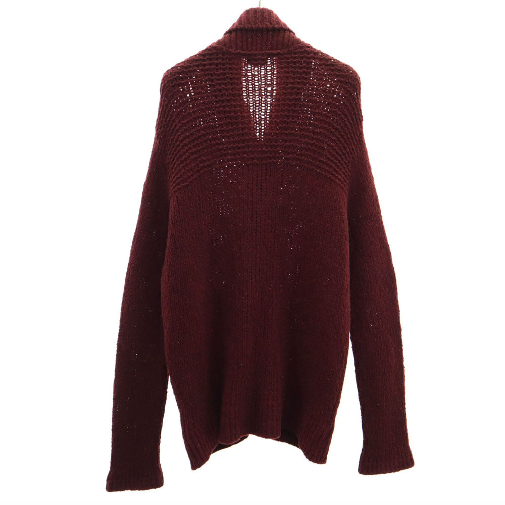 KENZO HOMME ケンゾーオム 日本製 ウールブレンド ニットジャケット 3 ボルドー カーディガン レディース