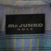 ミスタージュンコ ゴルフ 半袖 チェックシャツ L グレー系 Mr.JUNK GOLF メンズ