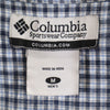 コロンビア チェック 半袖 ボタンダウンシャツ M ブルー系 Columbia メンズ