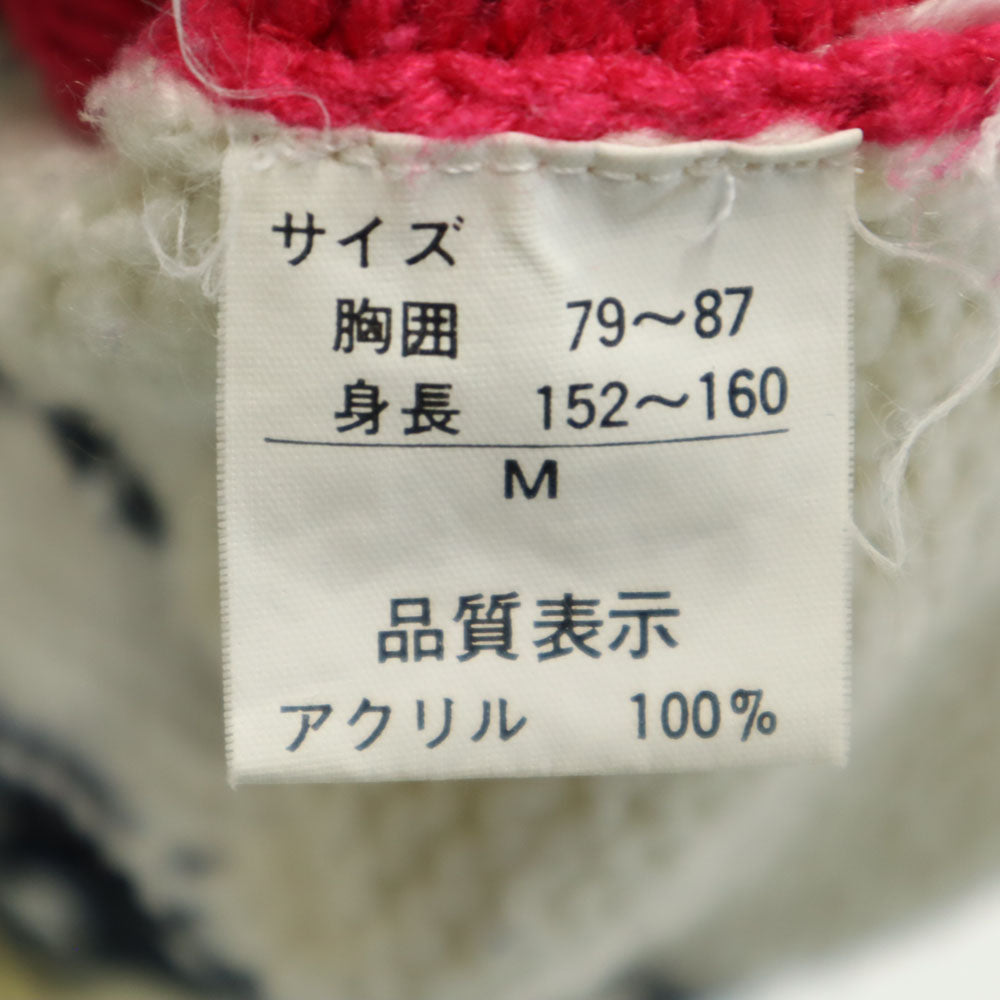 ベティブープ 90s アクリル オールド 長袖 セーター M 白系 BETTY BOOP ニット メンズ