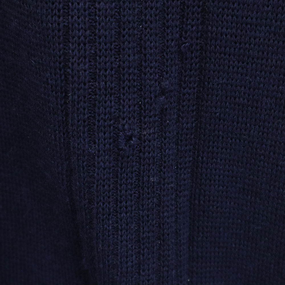 HUNTING WORLD ハンティングワールド 90s ウール オールド 長袖 Vネック ニット カーディガン M ネイビー メンズ