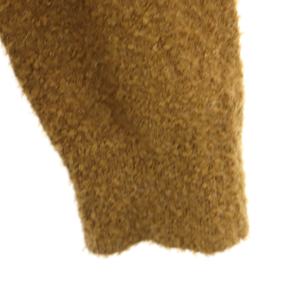 ARMANI EXCHANGE アルマーニエクスチェンジ バイカラー 長袖 ボア ジップパーカー L ブラック×ブラウン フワモコ メンズ