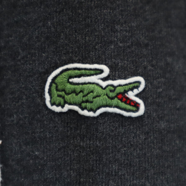 ラコステライブ 長袖 スウェット ジップパーカー 3 チャコールグレー LACOSTE L!VE 裏起毛 メンズ