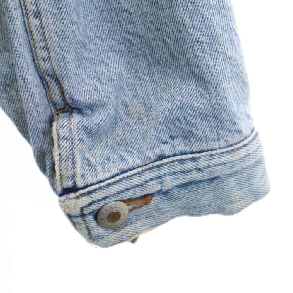 Banana Republic バナナリパブリック 80s 90s USA製 オールド 長袖 デニムジャケット S 裏チェック ジージャン レディース