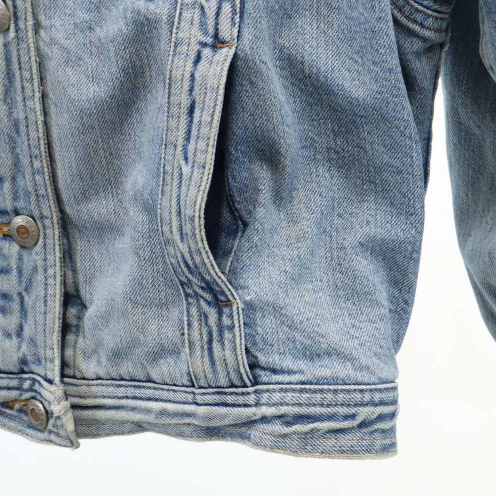 Banana Republic バナナリパブリック 80s 90s USA製 オールド 長袖 デニムジャケット S 裏チェック ジージャン レディース