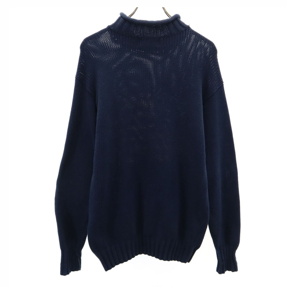 ポロカントリー ラルフローレン オールド 長袖 コットンニット セーター M ネイビー系 POLO COUNTRY 星条旗 レディース POLO COUNTRY ポロカントリー ラルフローレン オールド 長袖 コットン