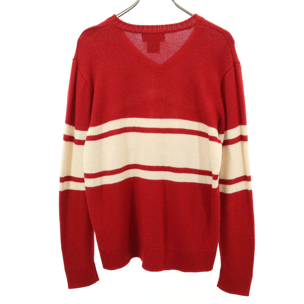 RRL ダブルアールエル 90s オールド 初期タグ 赤3星 長袖 セーター M レッド RALPH LAUREN ニット メンズ