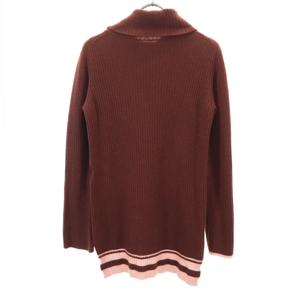 コンポジション シー アタッチド レーベル ウール 長袖 タートルネック セーター 2 ブラウン系 ヨウジヤマモト リブニット レディース