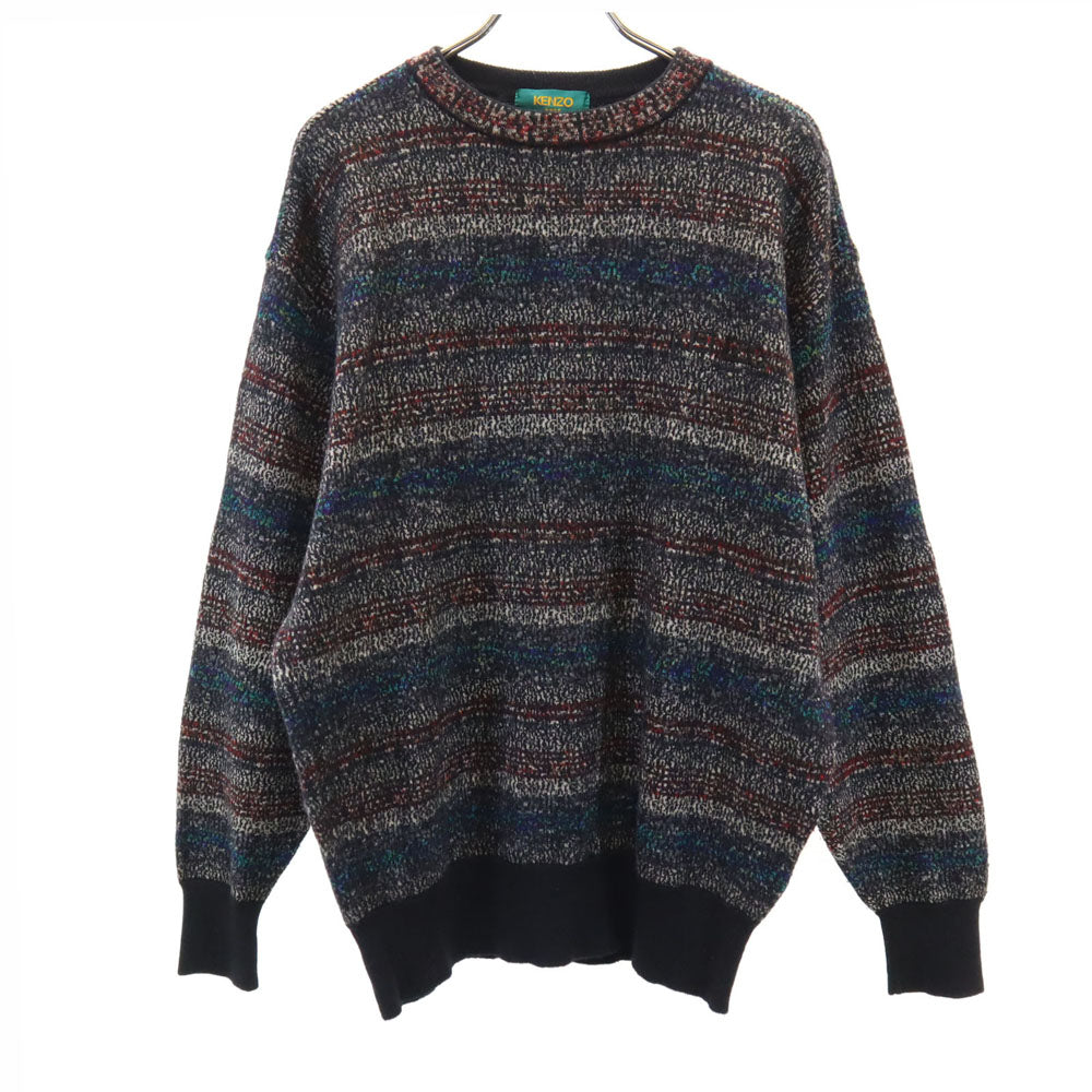 KENZO GOLF ケンゾーゴルフ 90s 日本製 オールド 長袖 セーター 3 ブラック 他 ニット メンズ