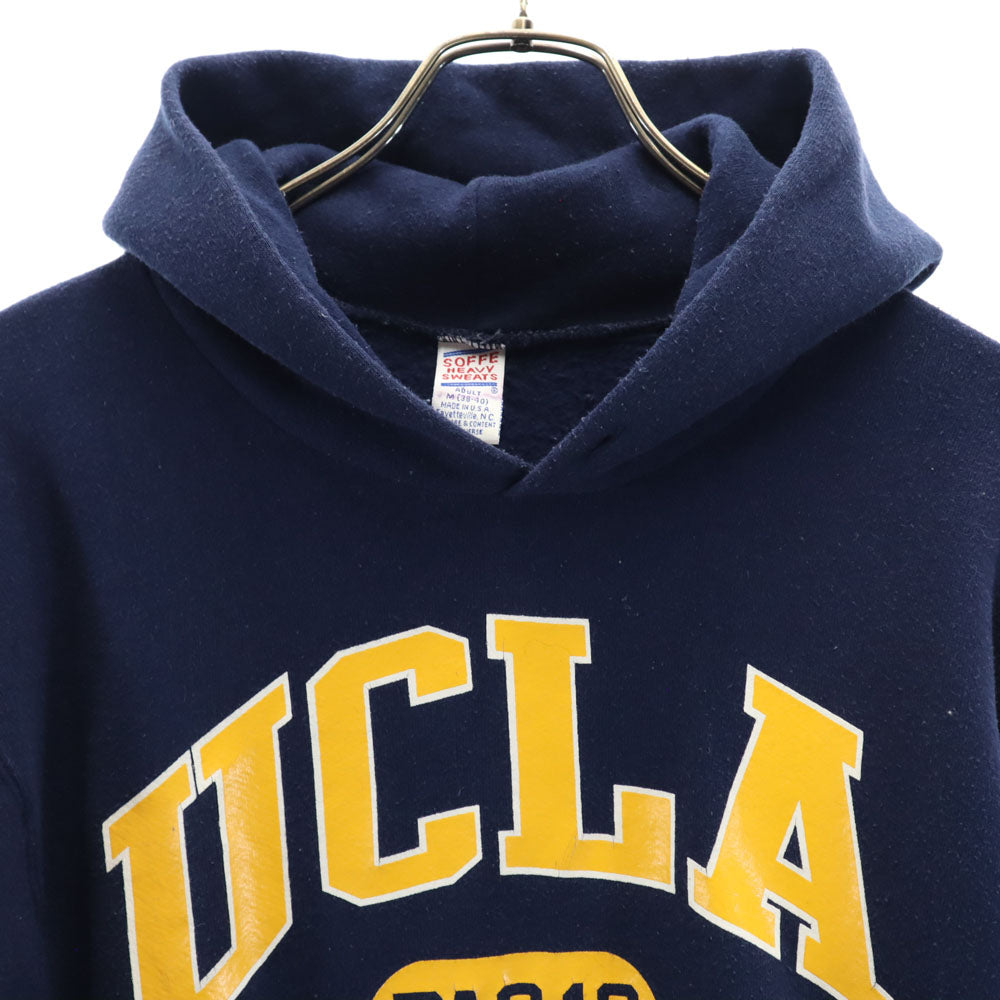 ソフィー 80s 90s UCLA バスケットボール オールド カレッジ 長袖 スウェットパーカー M ネイビー系 SOFFE 裏起毛 メンズ