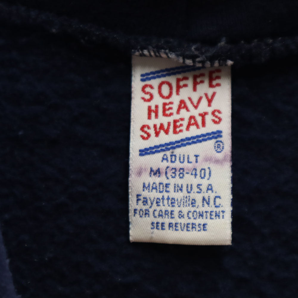 ソフィー 80s 90s UCLA バスケットボール オールド カレッジ 長袖 スウェットパーカー M ネイビー系 SOFFE 裏起毛 メンズ