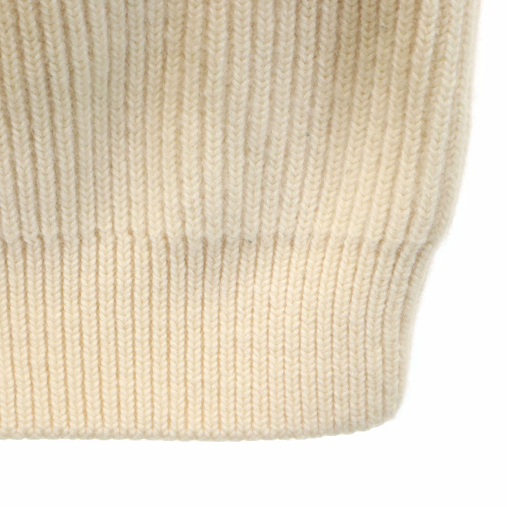 ANDERSEN-ANDERSEN アンデルセンアンデルセン イタリア製 長袖 タートルネック セーター S アイボリー リブニット メンズ