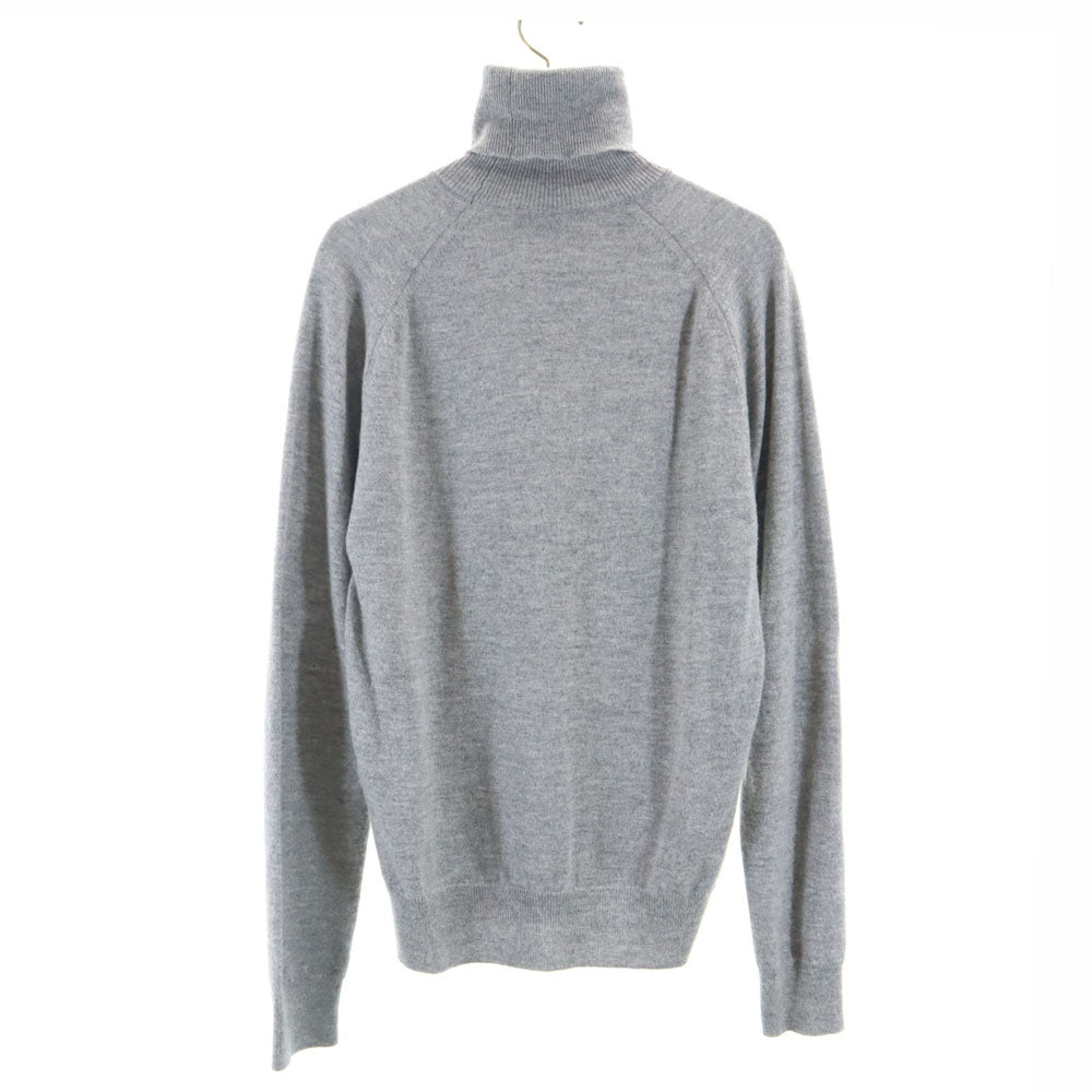 ami アミ ポルトガル製 カシミヤブレンド 長袖 タートルネック セーター S グレー ニット レディース