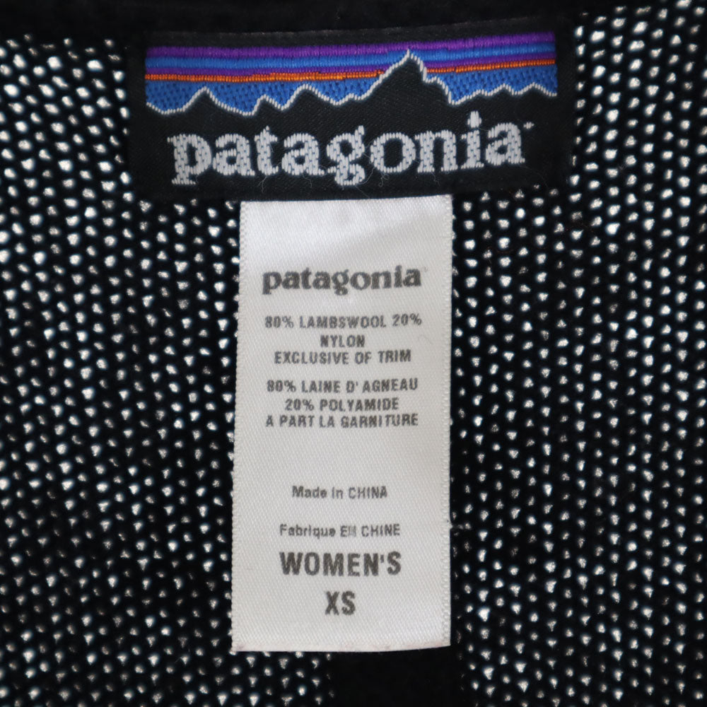 patagonia パタゴニア アウトドア 50370F0 7分袖 ニットカーディガン XS ブラック レディース