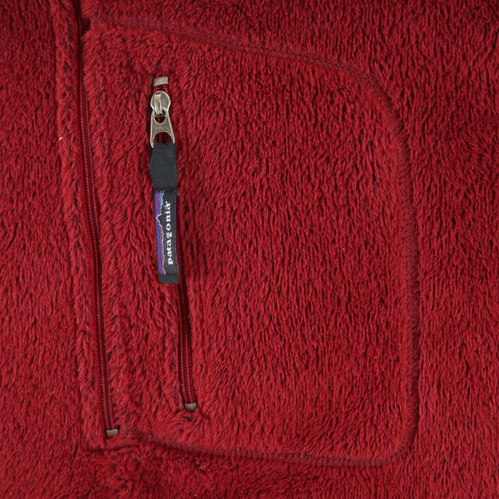 patagonia パタゴニア アウトドア 長袖 ハーフジップ フリースジャケット M レッド プルオーバー ポーラテック メンズ
