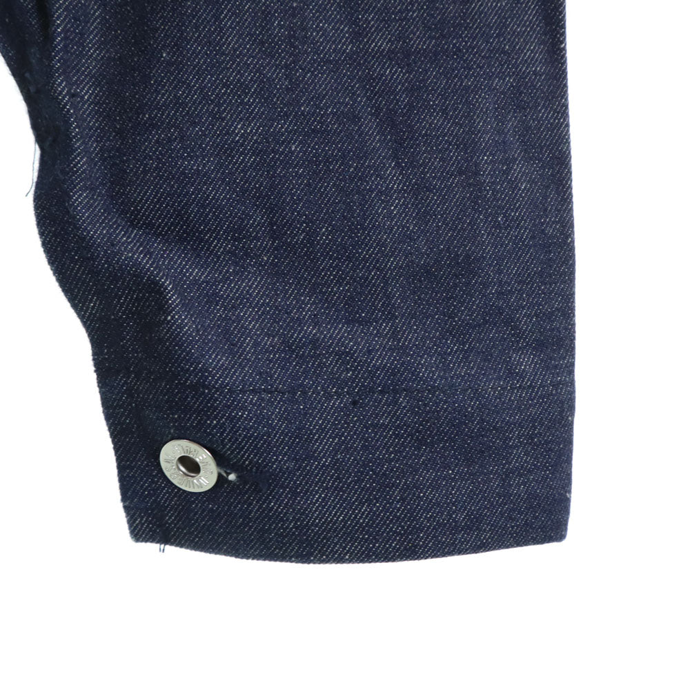 UNIVERSAL OVERALL ユニバーサルオーバーオール デニム カバーオール L インディゴ 襟コーデュロイ メンズ