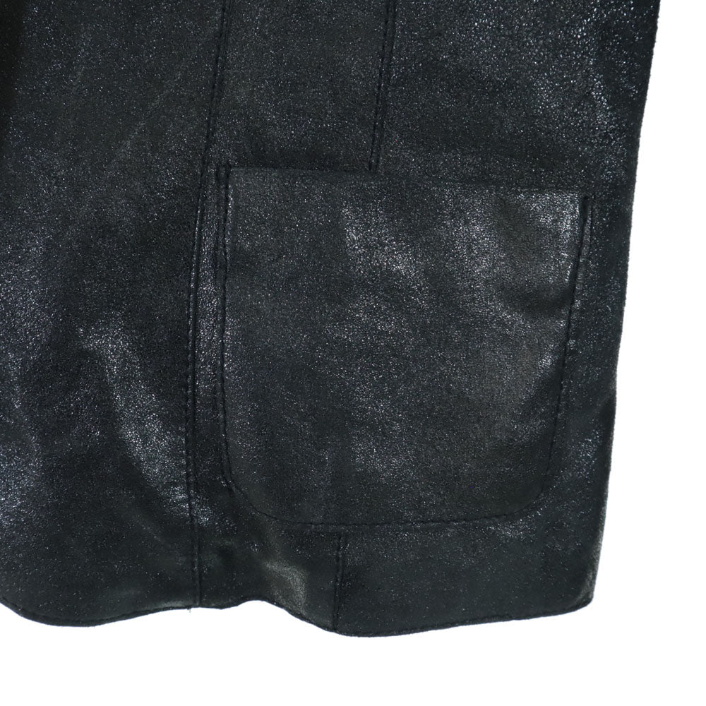 MAX&CO マックスアンドコー レザージャケット 42 チャコールグレー レディース