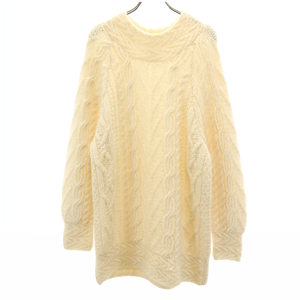 スーザンディー 90s シェットランドウールブレンド オールド 長袖 セーター S アイボリー ニット レディース