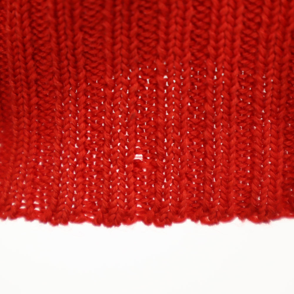 PFISTER 80s オールド 総柄 ニットジャケット レッド レディース