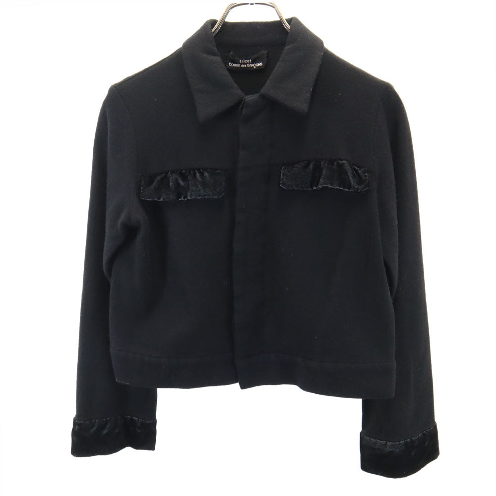 トリココムデギャルソン 90s 1999年 日本製 オールド ウールジャケット ブラック tricot COMME des GARCONS レディース