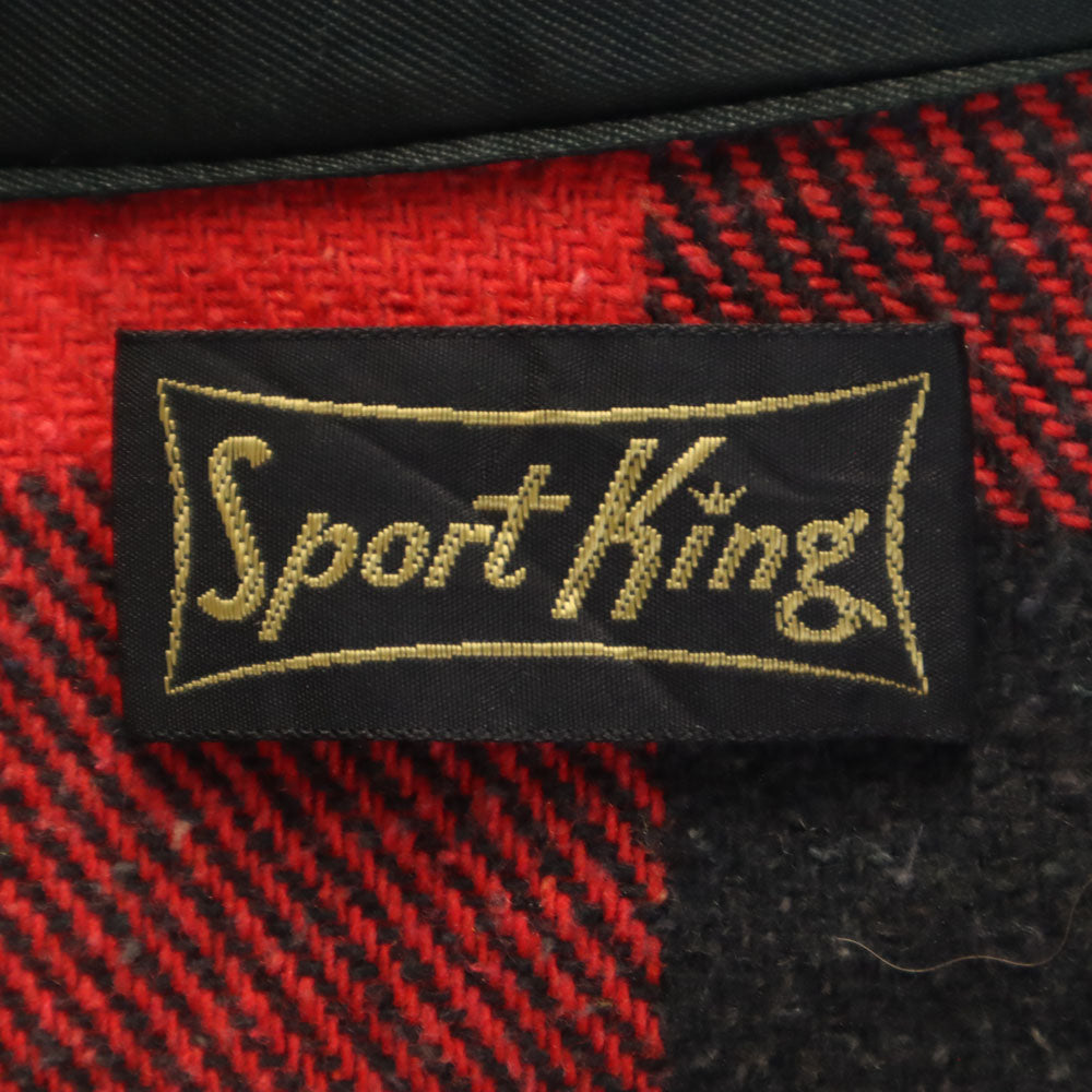 Sport King 60s 70s ヴィンテージ チェック柄 長袖 ネルシャツ レッド 他 メンズ