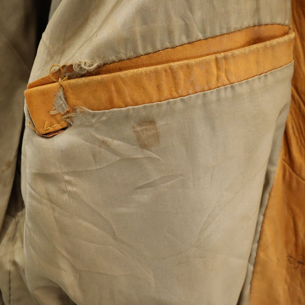 VINTAGE ヴィンテージ 70s デカタロン レザージャケット 44 キャメル ブルゾン IDEALジップ メンズ