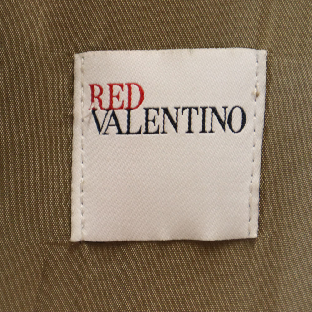 RED VALENTINO レッドヴァレンティノ レザージャケット 38 ベージュブラウン ライダース レディース