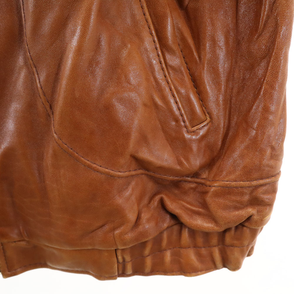 ヴァガボンド 60s 70s ヴィンテージ レザージャケット 42 ブラウン VAGABOND LEATHERS ブルゾン TALONジップ メンズ