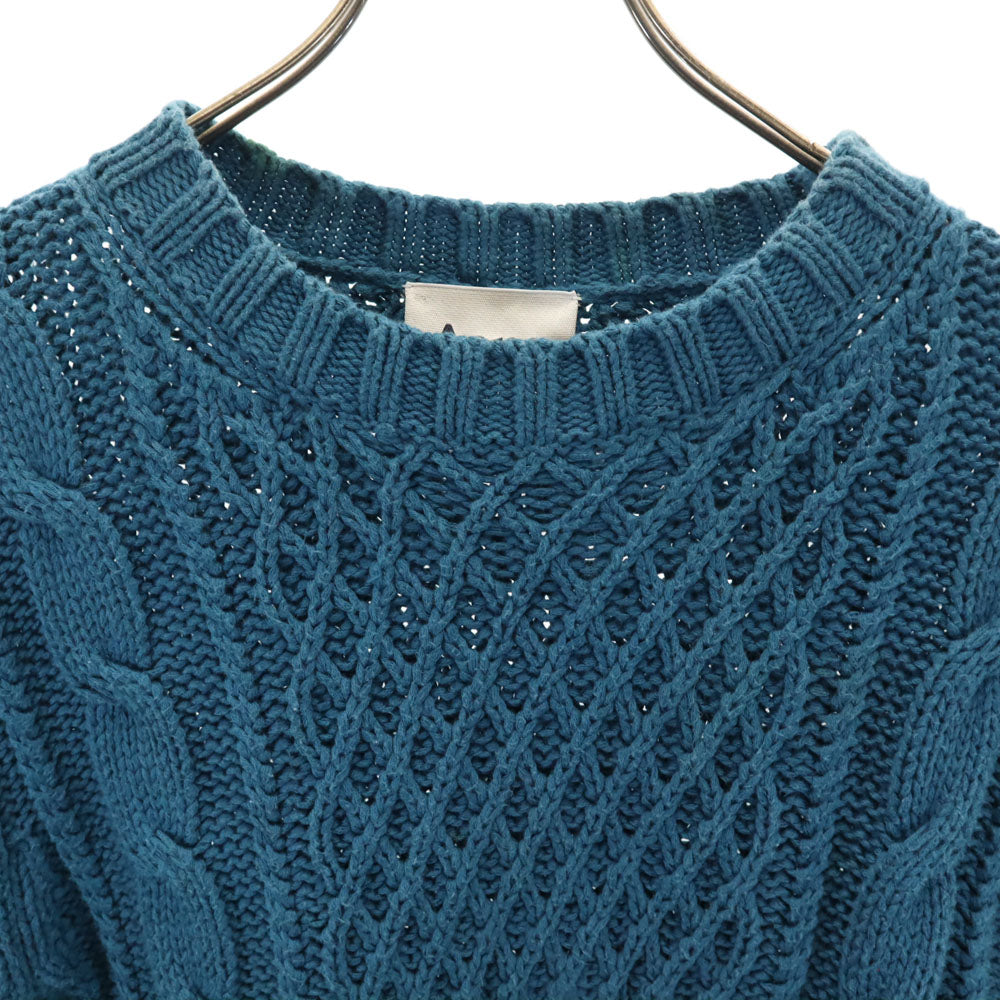 ACNE アクネ 長袖 セーター M 青緑 ニット レディース