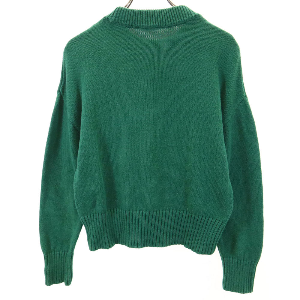 ami アミ ポルトガル製 長袖 セーター S グリーン ニット レディース