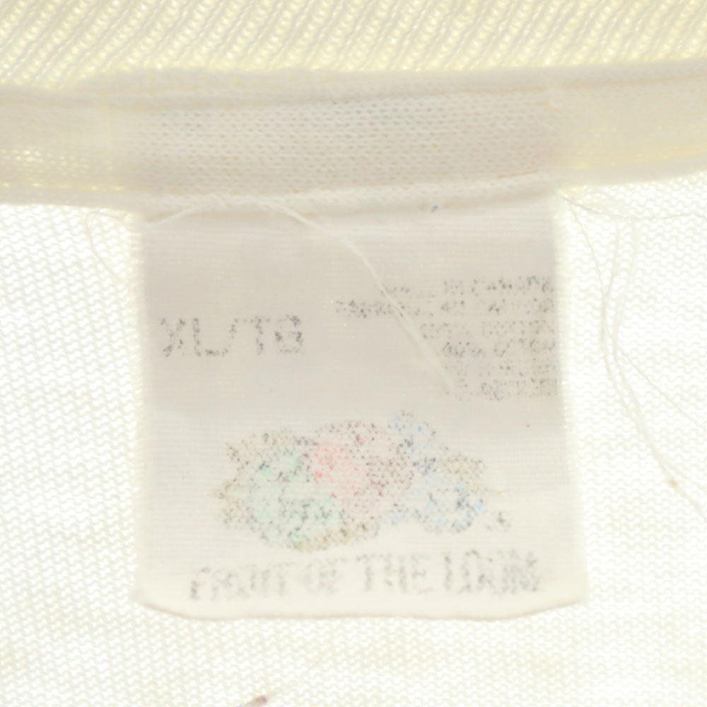 FRUIT OF THE LOOM フルーツオブザルーム 90s オールド 両面プリント 半袖 Tシャツ XL 白 メンズ
